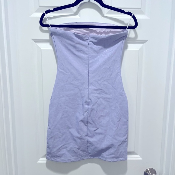 NWOT Naked Wardrobe Crocodile Collection Croc Embossed Strapless Mini Dress - Picture 6 of 8